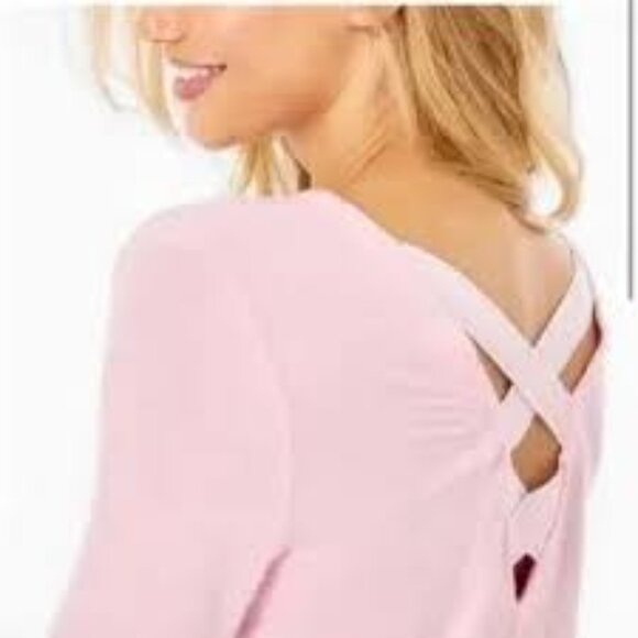 Lilly Pulitzer Pink Luxletic Areli Pullover Size M - Picture 2 of 7
